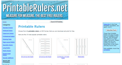 Desktop Screenshot of printablerulers.net