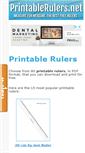 Mobile Screenshot of printablerulers.net