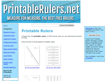 Tablet Screenshot of printablerulers.net